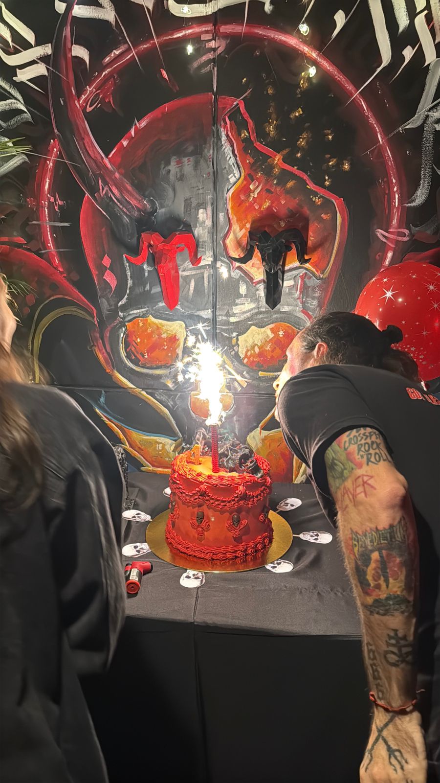 Soplando la torta
