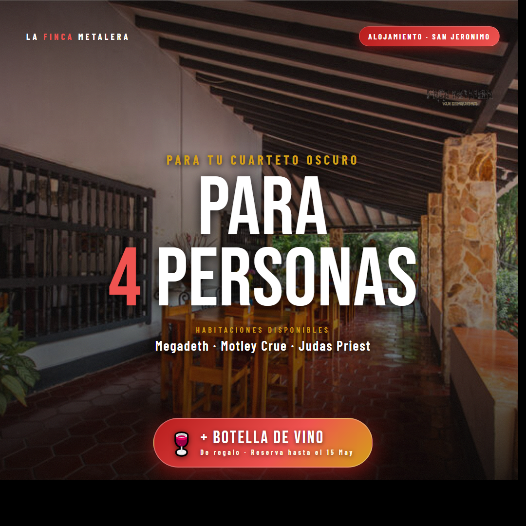 Habitación para 4 personas + botella de vino