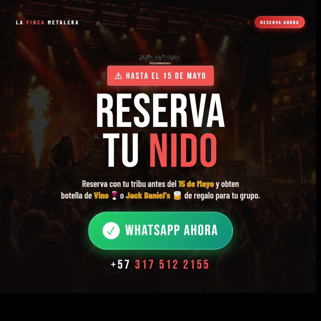 Reserva tu nido antes del 15 de mayo