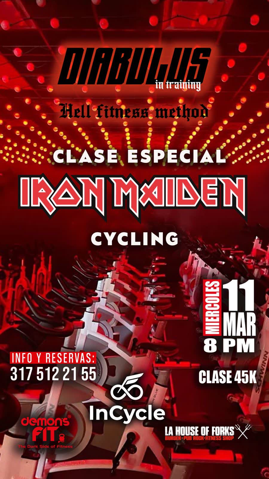 Especial Iron Maiden — Metal Indoor Cycling