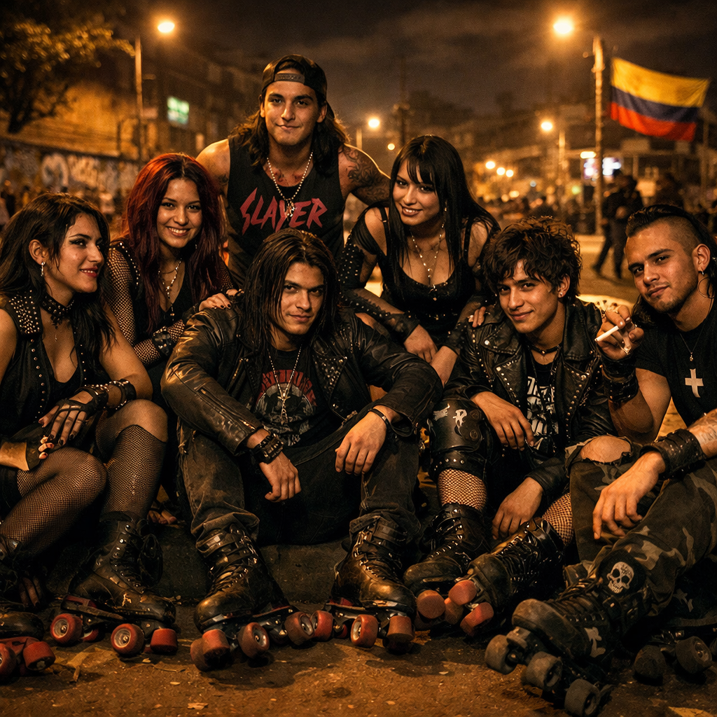 La tribu rodando por Medellín